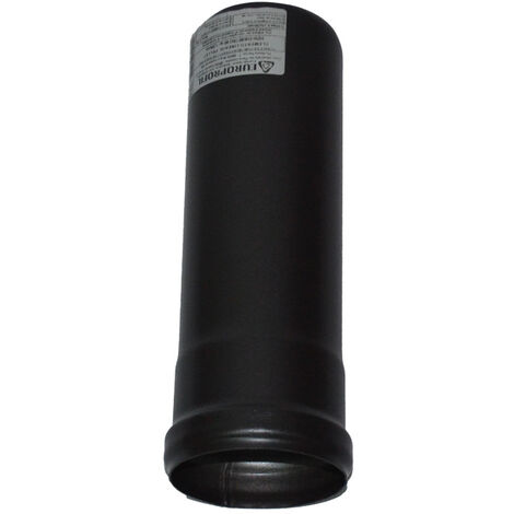 Tubo Scarico Pellet Nero Diametro 80mm - Canale Fumo Lineare Per Stufe