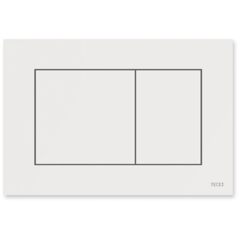 Tecenow placca wc 2t in plastica bianca