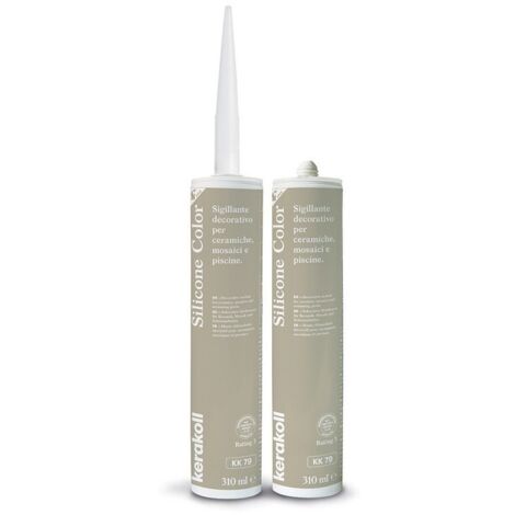 Silicone color kk79 greige ml 310 sigillante decorativo per ceramiche e mosaici