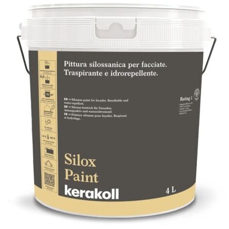 Kerakoll SILOX PAINT pittura silossanica protezione facciate 4 LT