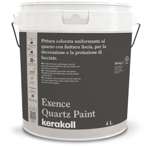 Kerakoll EXENCE QUARTZ PAINT pittura acrilica protezione facciate 4 LT