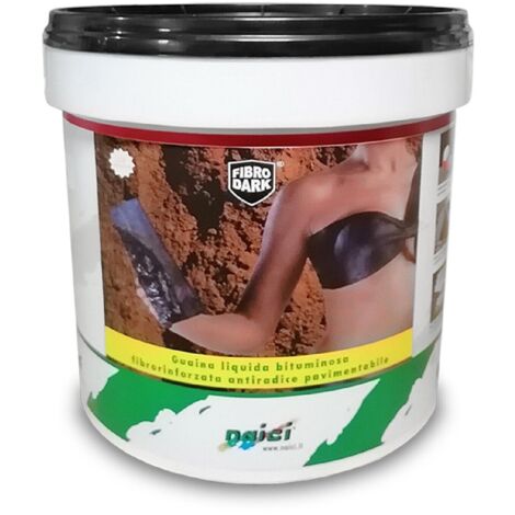 Naici FIBRODARK guaina liquida impermeabilizzante fibrorinforzata 5 KG