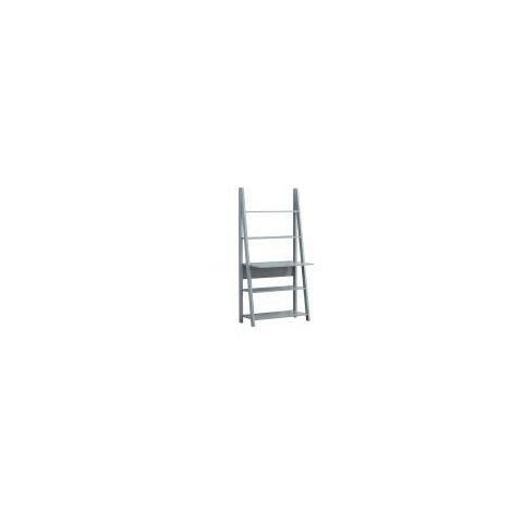 TADRiva Scandinavian 5 Tier Ladder Bookcase Shelving Shelf Unit Dark Grey 