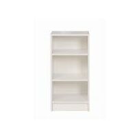 3 Tier Cube Bookcase Display Shelving Storage Unit Wood Furniture White - White