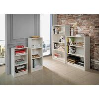 3 Tier Cube Bookcase Display Shelving Storage Unit Wood Furniture White - White