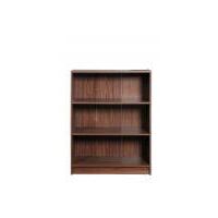 3 Tier Bookcase Wide Display Shelving Storage Unit Wood Furniture Walnut - Brown
