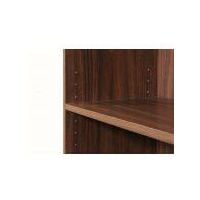 3 Tier Bookcase Wide Display Shelving Storage Unit Wood Furniture Walnut - Brown