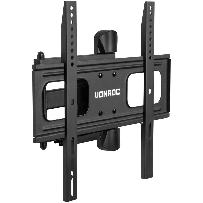 VONROC Soporte de pared para TV con movimiento completo - Para televisores de 37 a 75 pulgadas - Universal hasta 50 kg - Incl. material de montaje