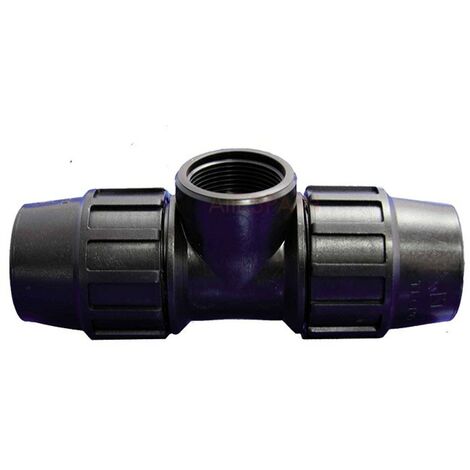 TE ROSCA HEMBRA PE 63MM X 2  TE IGUAL 3 BOCASFABRICADO EN POLIETILENO DE 63MMPRODUCTO DE ALTA CALIDAD CON CERTIFICADO AENOR  OFERTA EXCLUSIVA