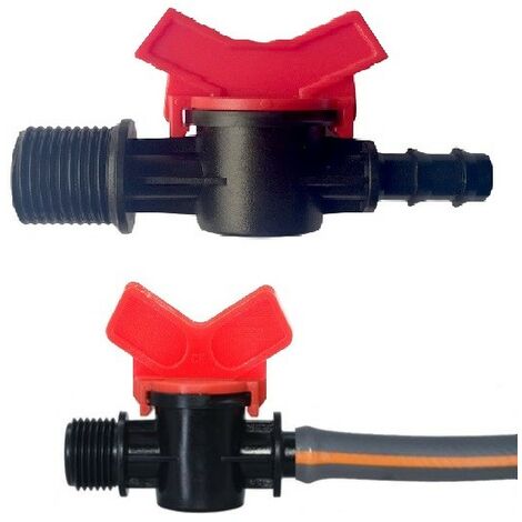 20 Válvulas De Cierre Para Riego Por Goteo - 1/4 Pulgadas, Para Tubos De 4 Mm Y 7 Mm, Control De Flujo