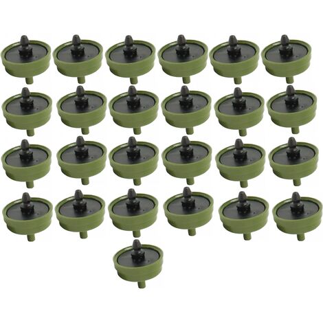 Gotero autocompensante verde 4 l/h. Pack 25 unidades  Gotero autocompensante 4 l/h está especialmente diseñado para el riego por goteo con aguas de baja calidad o en zonas con una topografía