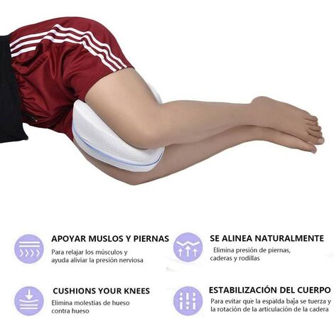 Almohada Viaje EWENIC Almohada Piernas Dormir De Lado Coju00edn