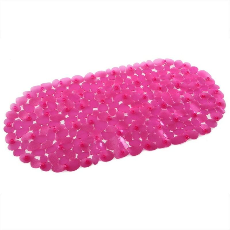 Alfombra Antideslizante PVC Piedras - Celeste