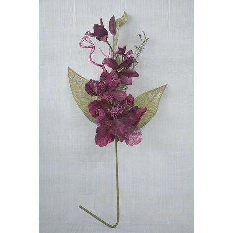 Ramo de flor en tela. 100 cm Color - Morado