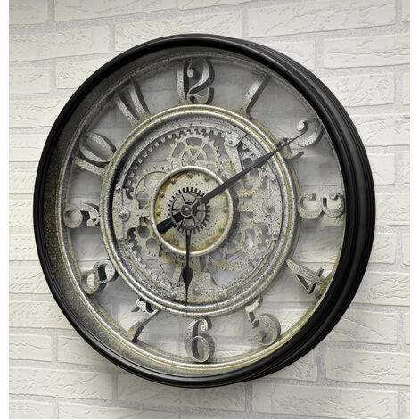 Reloj Pared Engranajes 3D Grande, Relojes Decorativos Estilo