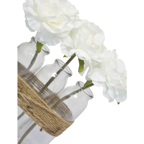 Maceteros Decorativos Interior Altos, Flores Artificiales Blanca En  Florero, Decoración Moderna/vintage, 23x16cm con Ofertas en Carrefour