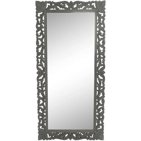 Espejo De Piso Ovalado Color Negro, Espejo de cuerpo completo