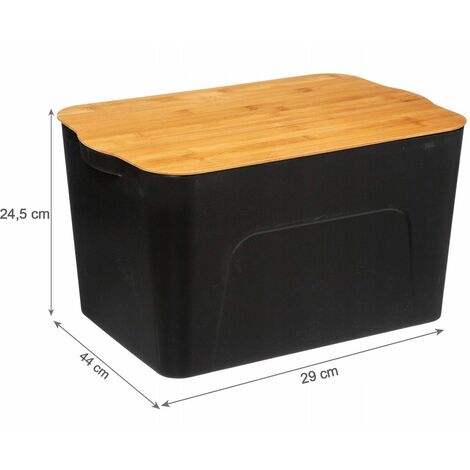 Caja de almacenamiento de bambú con tapa magnética convertible, discreta y  resistente a los olores, multiusos, (7 x 5.4 x 4.20 pulgadas)