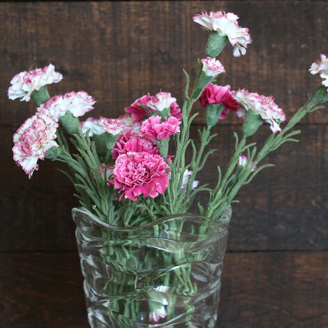 Jarrones de cristal transparente con borde dorado para flores, jarrón  moderno y grande para centros de mesa, boda, oficina, sala de estar,  cocina, 8.7