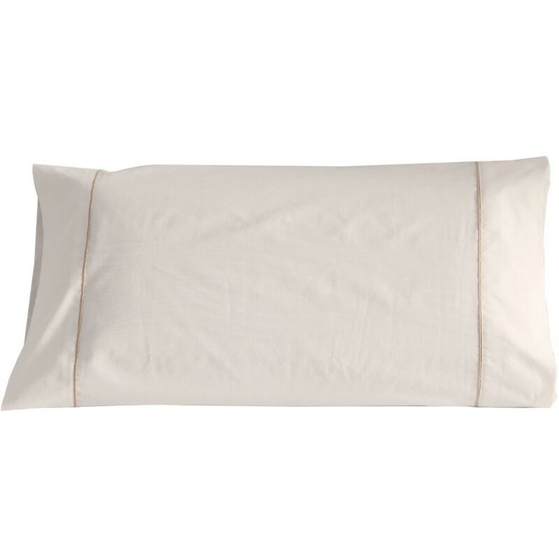 Don Descanso Funda almohada 100 blanca 180 hilos. frescor suave transpirable y ligera. lavable 30ºc. 8090