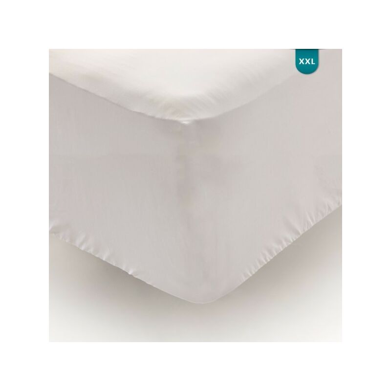 Don – Sabana bajera alto especial algodón 100 180 hilos para cama 8090 cm. hasta 34 planchado y ajustable ±34cmblancalavable 30º 8090blanco