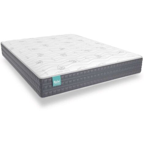 Nalui Colchón Viscoelástico 105x190x21cm Gris Mulhacén DualSense Multicapa con Núcleo GravityFoam, Firmeza Alta, Reversible, Transpirable. Fabricado en España (1/5)