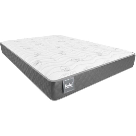 Nalui Colchón Viscoelástico 120x200x21cm Gris Mulhacén DualSense Multicapa con Núcleo GravityFoam, Firmeza Alta, Reversible, Transpirable. Fabricado en España