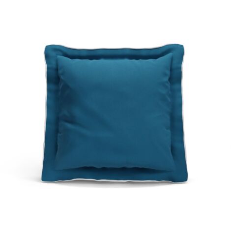 Nalui Funda de Cojín Azul  50x50cm 100% Algodón 180 Hilos, Suave, Fresca, Transpirable, Lavable a 30ºC