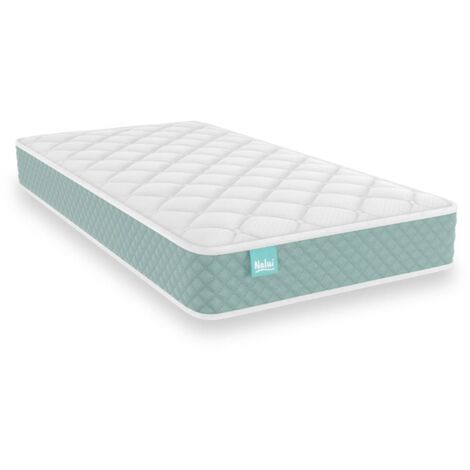 Nalui Colchón Cuna 60x120x12cm Verde Aguamarina Baby One ±12cm Certificado Oeko-Tex® Hecho en España