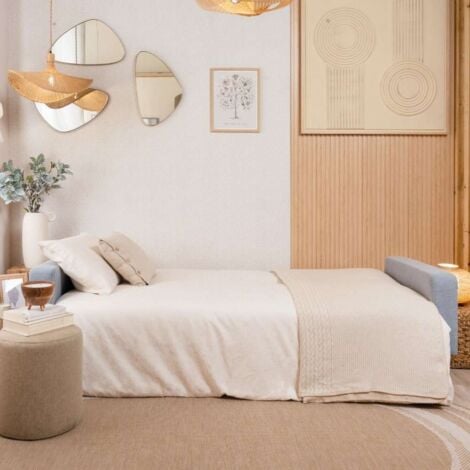 Nalui Sofá Cama Azul Celeste Reine 3 Plazas