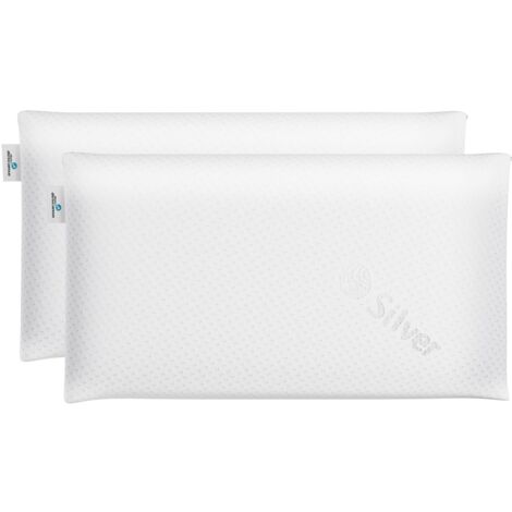 Nalui Almohada Viscoelástica Blanco Delia con Doble Funda (Firmeza Media)