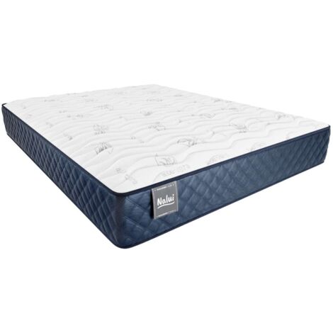 Nalui Colchón Viscoelástico 105x190x26cm Azul Mulhacén DualSense Multicapa,Núcleo GravityFoam, Firmeza Alta, Reversible, Transpirable. Hecho en España