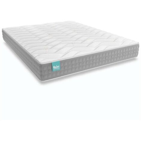 Nalui Colchón Viscoelástico 120x180x21cm Blanco Talaia ±21cm Firmeza Media con Tejido Strech Bambú. Reversible Fabricado en España