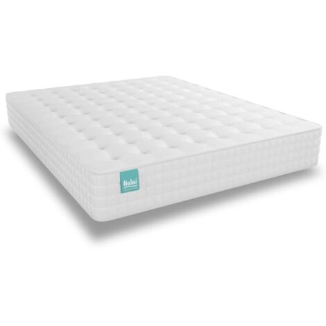 Nalui Colchón de Muelles Ensacados 90x180x26cm Blanco Galana ±26cm Firmeza Media-Suave Hecho en España