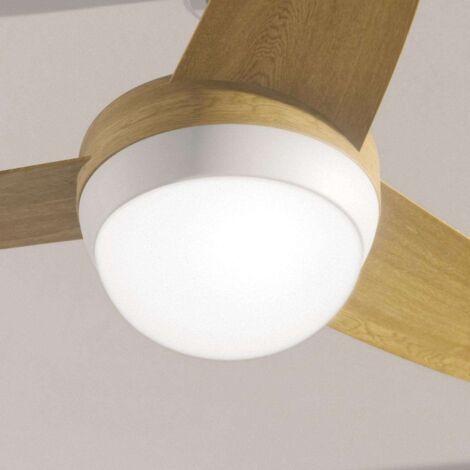 Newlux - Ventilador de Techo con Luz LED y Mando a Distancia Roof W420  Marrón