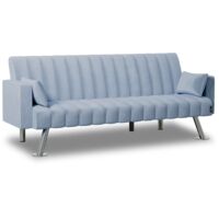 Nalui Sofá Cama Azul One Lines 3 Plazas Acolchado
