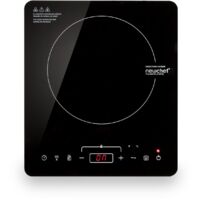 Newlux Placa Inducción Portátil Negro Go2000 10 Potencias, 3 Prog.Preconfigurados, LED, Temp. 60-240ºC, Temporizador 3h, 2000W