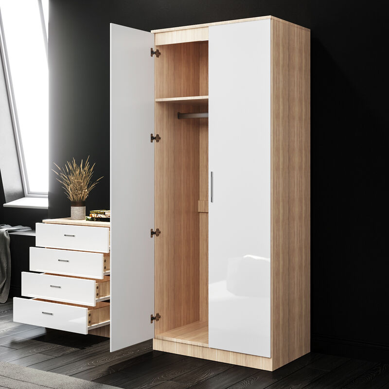 B&m white wardrobe sales