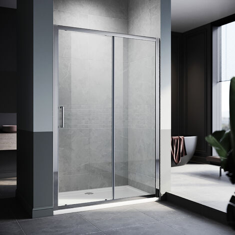 ELEGANT 1200x800mm Sliding Door Shower Enclosure with SMC Tray & Waste ...