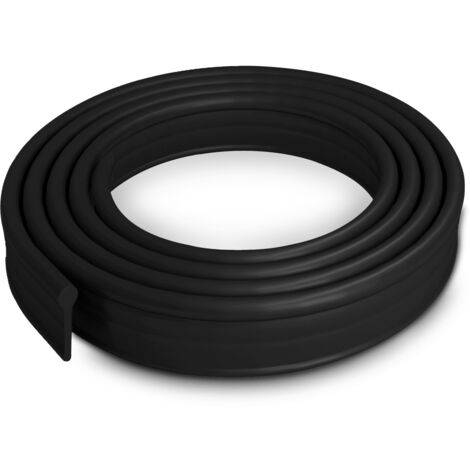 ELEGANT Black Soft Rubber Shower Door Seal for Folding Bath Screen 1200mm