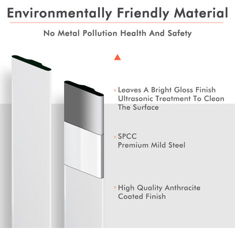 ELEGANT 1600x456mm White Vertical Radiator Double Flat Panel Designer Radiator Central Heating