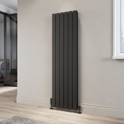 ELEGANT 1600 x 452 Designer Vertical Radiator Anthracite Double Vertical Column Radiator Flat Panel - Modern Central Heating (1/10)