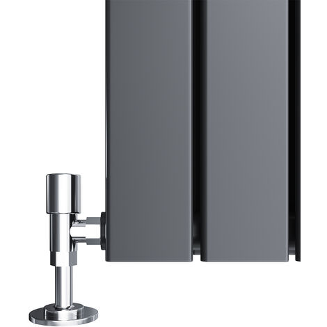 ELEGANT Chrome Angled Radiator Valves Valve Set
