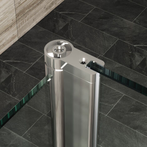 Elegant 900mm Walk in Shower Screen Tougheded Safety Wet Room with 300mm Flipper Panel