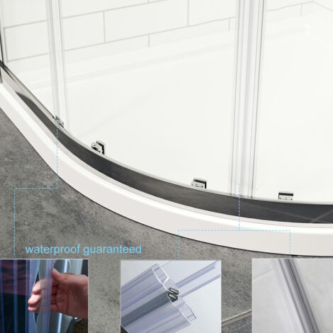 ELEGANT 900 x 900 mm Quadrant Shower Cubicle Enclosure Sliding Door ...