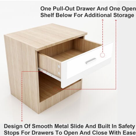 Pull Out Sliding Drawer-shelf elegance With Open Front Melamine