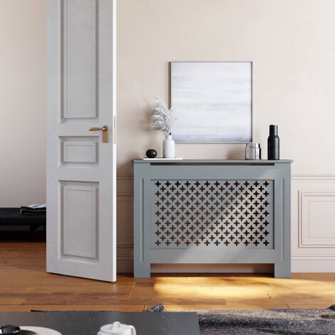 kjfhkc MDF Modern Radiator Covers Grey Painted Cabinet Middle 