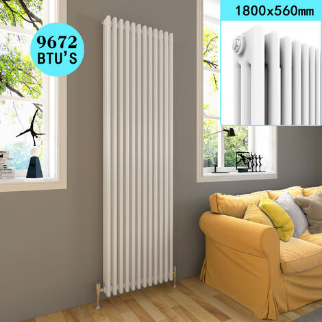 ELEGANT 1800 x 550 mm Designer White Vertical Column Rads Modern ...