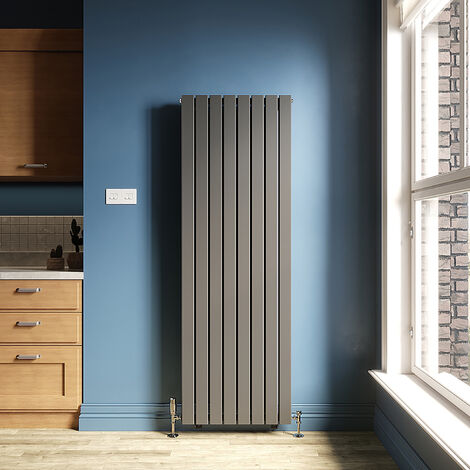 ELEGANT 1800x608mm Vertical Designer Double Flat Panel Column Radiator Anthracite Central Heating (1/5)
