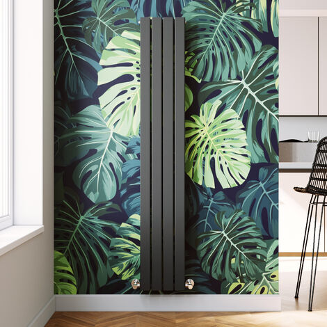 ELEGANT 1800 x 300mm Anthracite Designer Radiator Vertical Flat Panel Double Panel Rad Central Heating